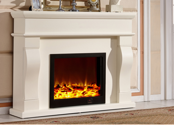 Model 8067 Luxury Electric Fireplace with Wood Frame for Household Use - Image 3