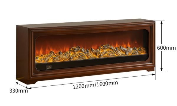 Model 201 Luxury Electric Fireplace with Wood Frame for Household Use - Image 3