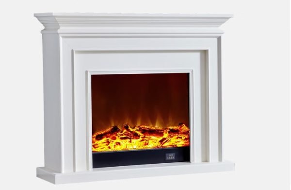 Model 1902 Luxury Electric Fireplace with Wood Frame for Household Use - Image 2