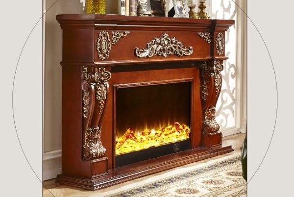 Model 8105 Luxury Electric Fireplace with Wood Frame for Household Use - Image 4