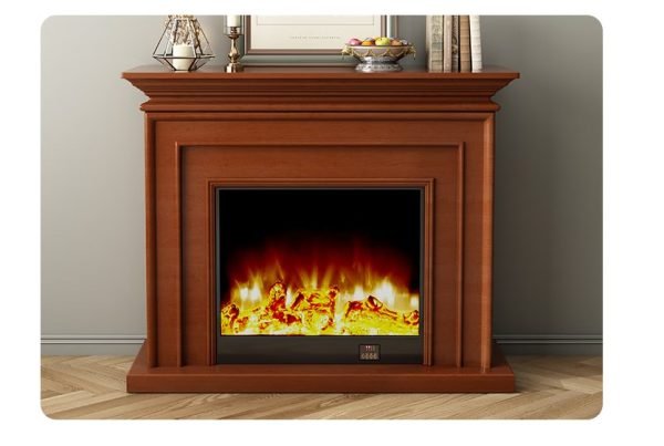 Model 1902 Luxury Electric Fireplace with Wood Frame for Household Use - Image 4