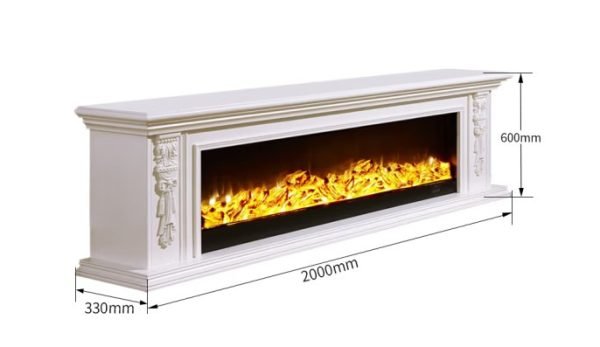 Model 8104/8104S/8104SS Luxury Electric Fireplace with Wood Frame for Household Use - Image 6
