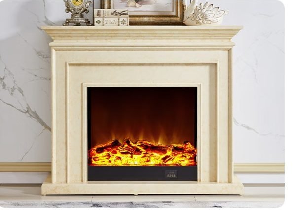Model 1902 Luxury Electric Fireplace with Wood Frame for Household Use - Image 6
