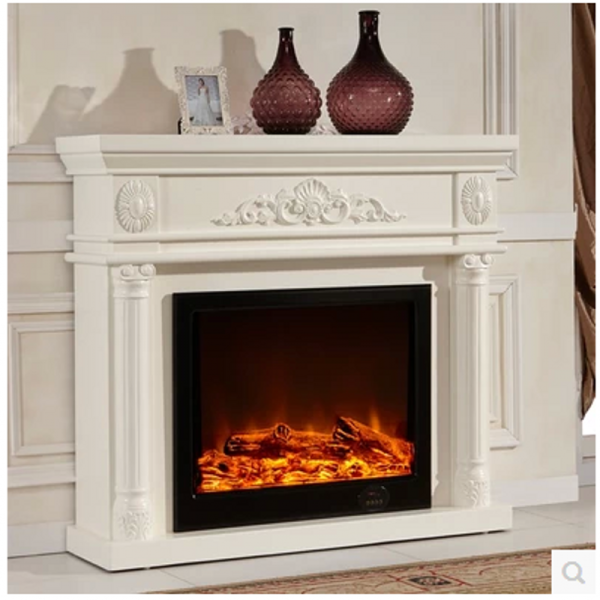 Model 8063 Luxury Electric Fireplace with Wood Frame for Household Use - Image 4