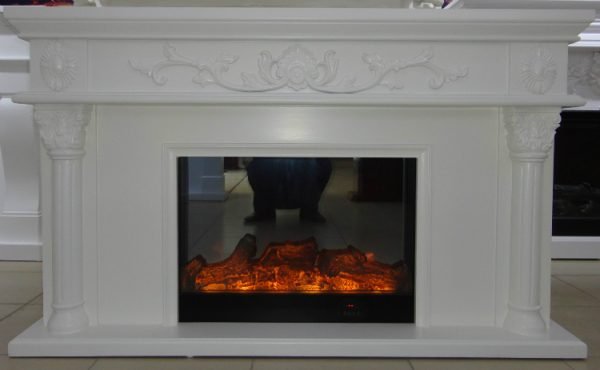 Model 8063 Luxury Electric Fireplace with Wood Frame for Household Use - Image 5