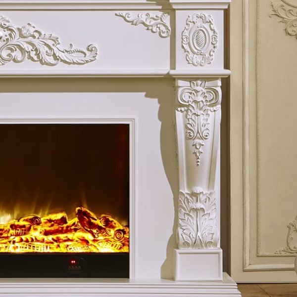 Model 8105 Luxury Electric Fireplace with Wood Frame for Household Use - Image 7