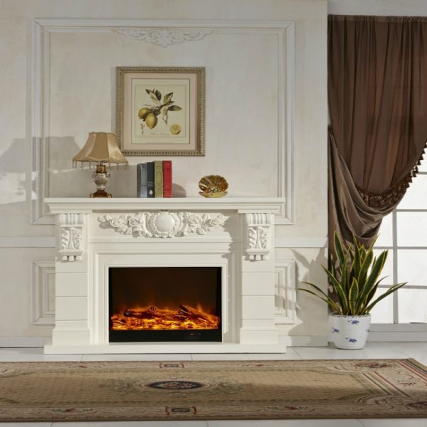 Model 8070 Luxury Electric Fireplace with Wood Frame for Household Use - Image 6