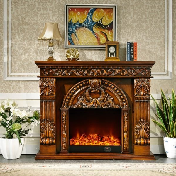 Model 8071B /8071S Luxury Electric Fireplace with Wood Frame for Household Use - Image 2
