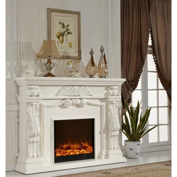 Model 8073 Luxury Electric Fireplace with Wood Frame for Household Use - Image 3