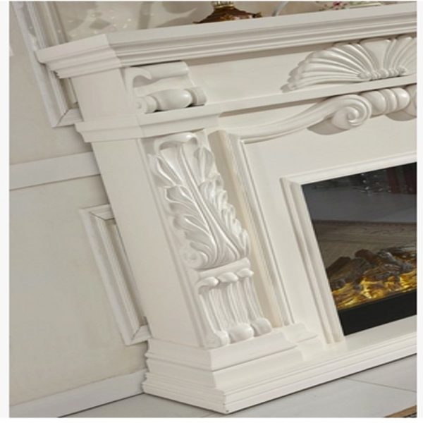 Model 8073 Luxury Electric Fireplace with Wood Frame for Household Use - Image 4