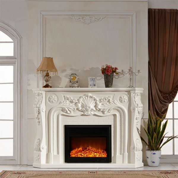 Electric fireplace and mantel - Image 2