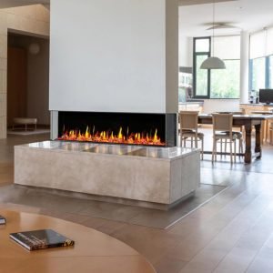 Holographic electric fireplace