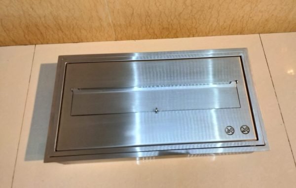 Hidden push cover manual alcohol fireplaceRX300-600mm