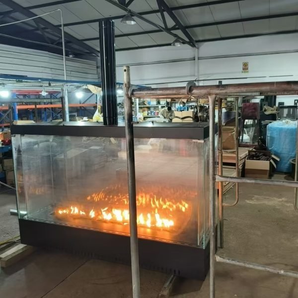30/40/50/60/70/80/90/100 inch 3 sides Glass view fire Indoor vented directly natural gas or LGP Gas fireplace - Imagen 7