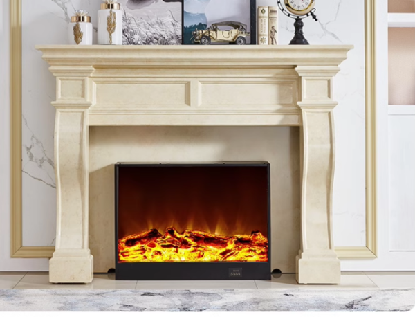 Model 1905 Luxury Electric Fireplace with Wood Frame for Household Use - Image 3