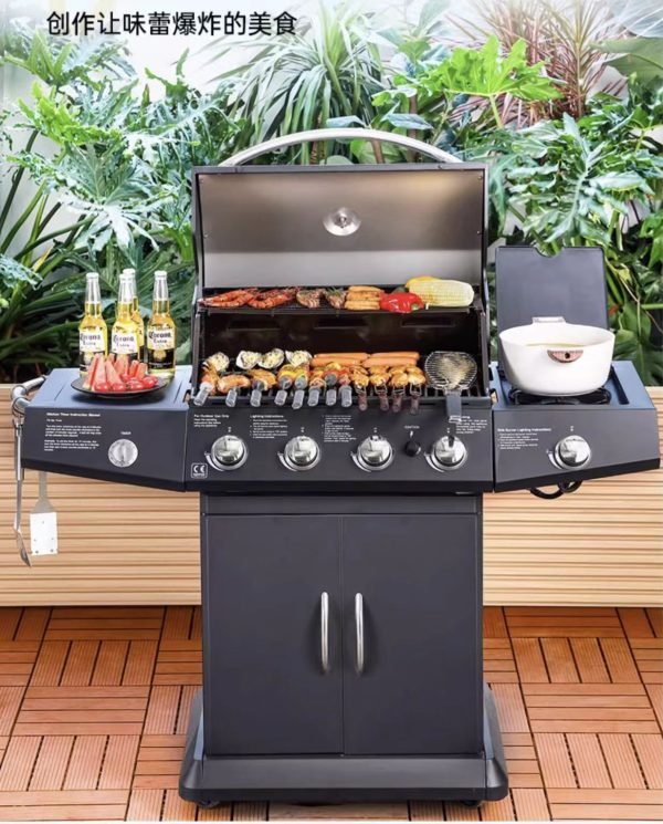 Wholesale Low Price Commercial Professional Gas Grill Family Party Barbecue Outdoor Kitchen Bbq Grill