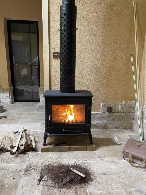 Freestanding Cast iron wood stove fireplace