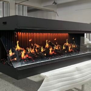 Most real Holographic Electric fireplace with LCD screen