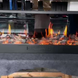 1200x180x500 mm Electric Fire Fireplace Heater with LCD screen